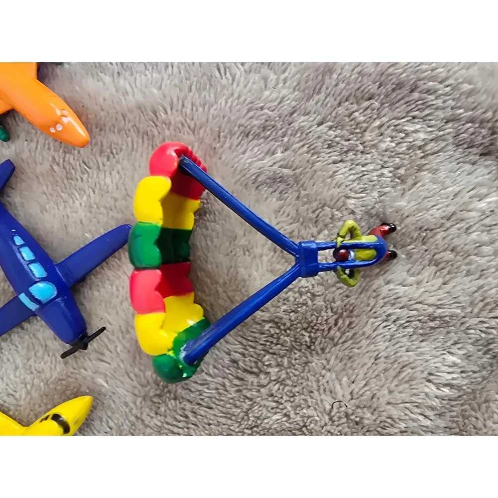 Safari Ltd In the Sky Toob Miniature Aircraft Figures Planes Helicopter Skydiver